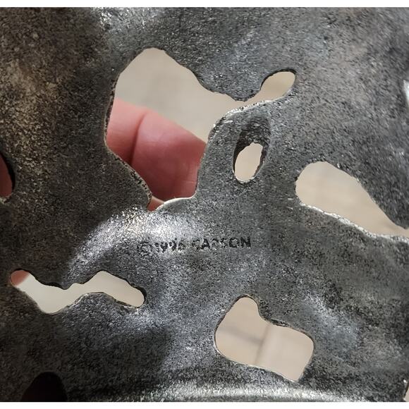 Carson Pewter 1995 Hummingbird jar candle holder beautiful condition - Picture 7 of 10